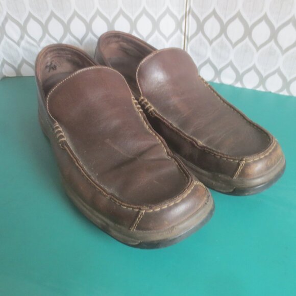 Rockport Mens Size 11 Loafer Driving Shoes Brown Leather Slip On Comfort Shoes. - Picture 9 of 16